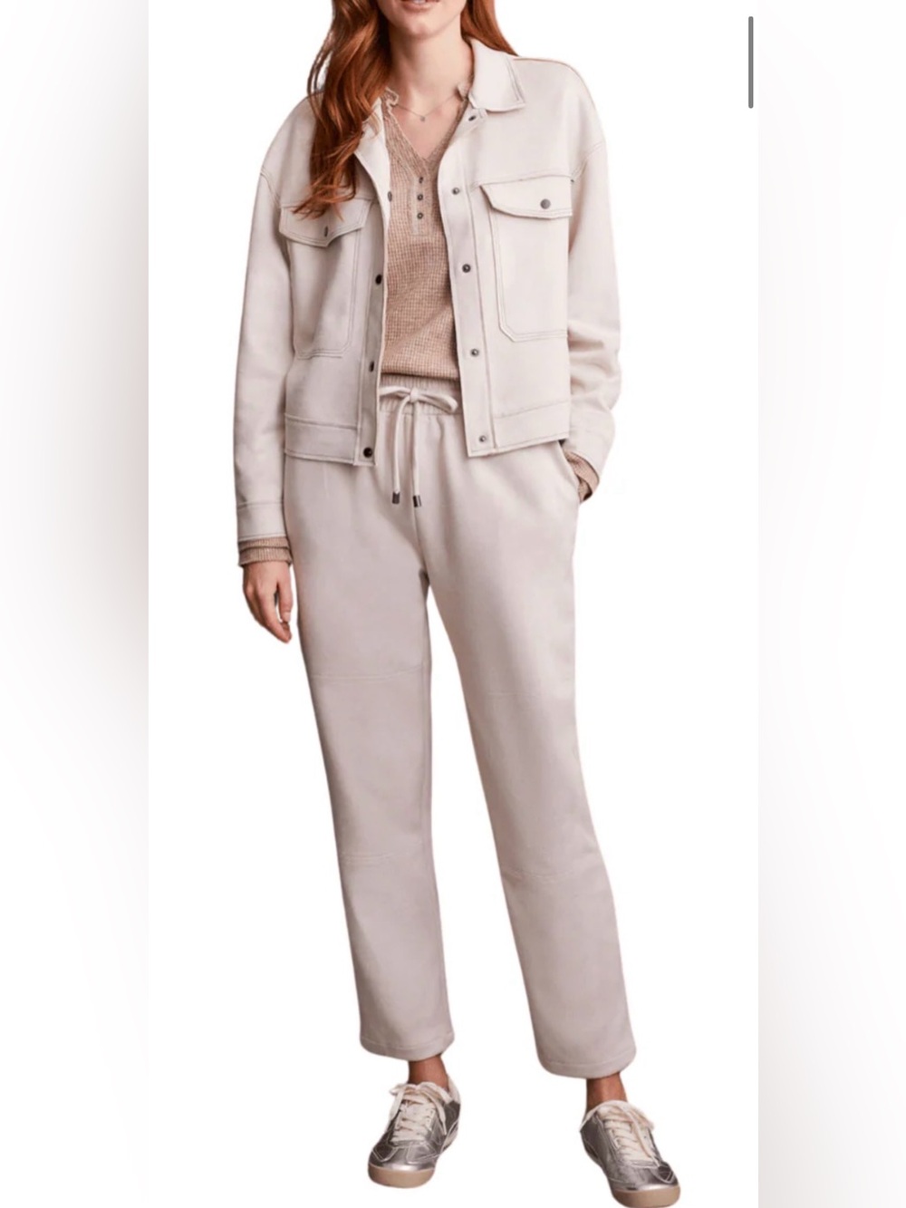 Tribal Faux Suede Jacket and Pants Set
